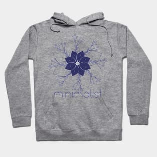 Minimalist Mandala Blue Hoodie